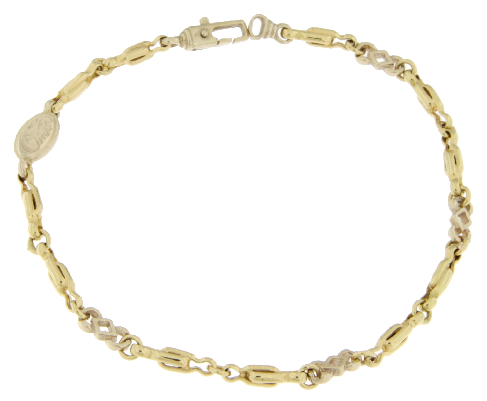 Bracciale Uomo Oro Giallo Bianco GL100565 GioielleriaLucchese It