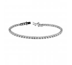 Bracciale tennis Argento 925 18 cm Pietre bianche 14373