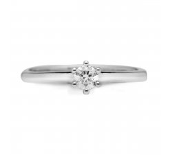 Ring Promesse Jewelry Woman Solitaire Diamond TH6B