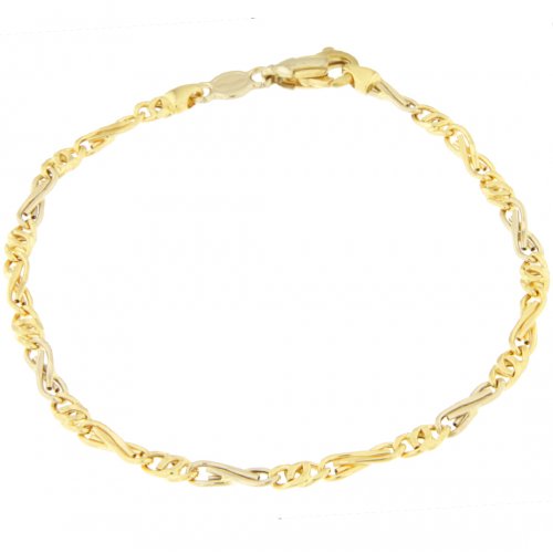 Bracciale Uomo Unoaerre Oro Giallo Bianco GL100113