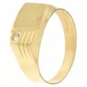 Yellow Gold Men&#39;s Ring GL100211