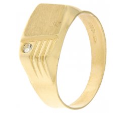 Yellow Gold Men&#39;s Ring GL100211