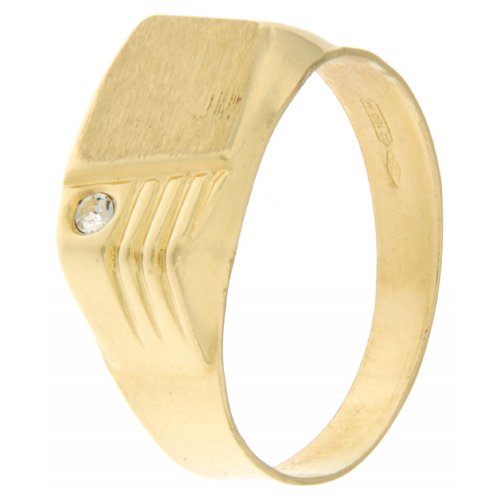 Yellow Gold Men&#39;s Ring GL100211