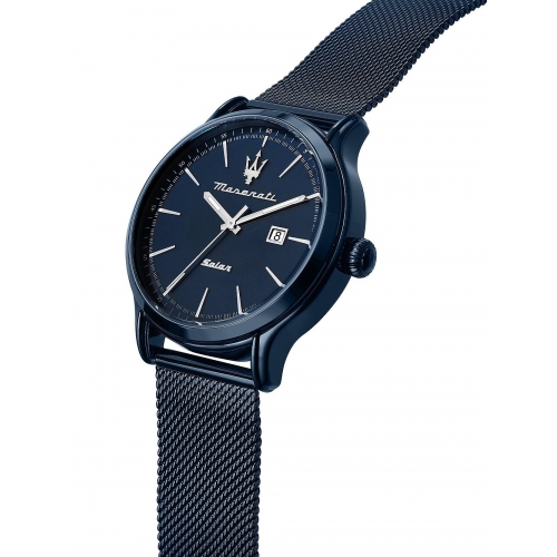 maserati herrenuhr blau