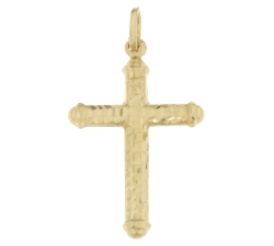 Unisex Kreuz Gelbgold GL100579