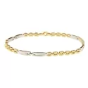 White Yellow Gold Men&#39;s Bracelet GL101216