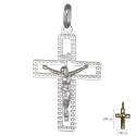 White Gold Cross Pendant GL101400