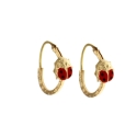 Ladybug girl earrings in Yellow Gold 803321716792