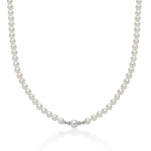 Miluna Women&#39;s Necklace Pearls PCL6279