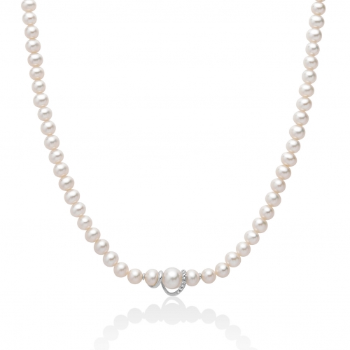 Miluna Women&#39;s Necklace Pearls PCL5742V