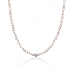 Miluna Women&#39;s Necklace Pearls PCL5888V