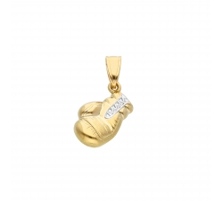 Boxing Glove Pendant White Gold Yellow GL101662