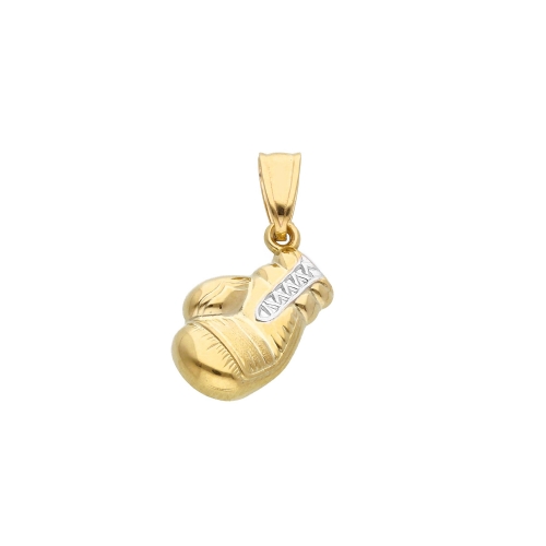 Boxing Glove Pendant White Gold Yellow GL101662