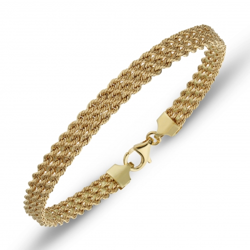 Yellow gold women's bracelet 803321727122