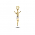 White Yellow Gold Cross Pendant GL101742