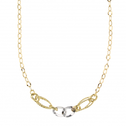 White Yellow Gold Women's Necklace GL101743