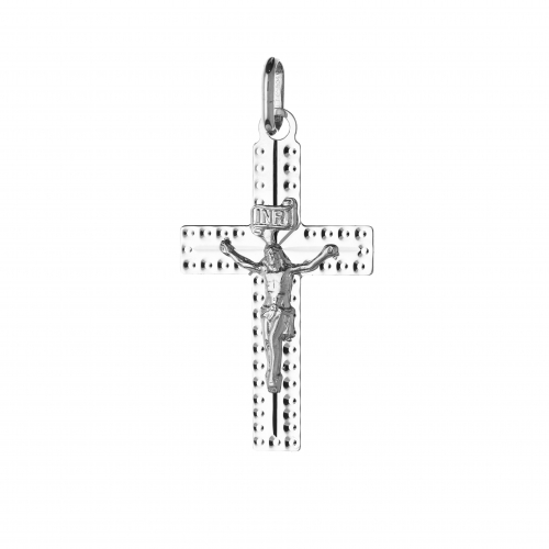 White Gold Cross Pendant GL101748