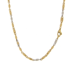 Collana Uomo Oro Giallo Bianco GL101770