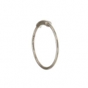 Einzelner Kreis-Ohrring aus Weißgold GL101771