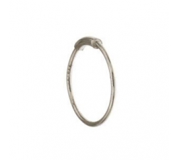 Single Circle Earring in White Gold GL101771