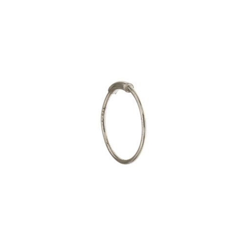 Single Circle Earring in White Gold GL101771