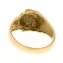 Anello Uomo Oro Giallo Testa di Leone GL101774