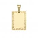 Customizable Yellow Gold Medal Pendant GL101776