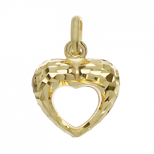 Women's Yellow Gold Heart Pendant GL101779