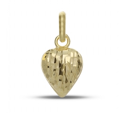 Women's Yellow Gold Heart Pendant GL101780