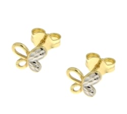 Women's Earrings in White and Yellow Gold GL101786
