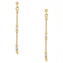 Women's Earrings in White and Yellow Gold GL101789