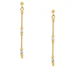 Women's Earrings in White and Yellow Gold GL101789