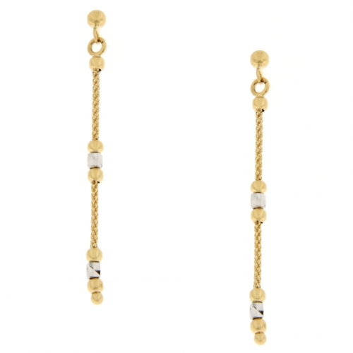 Women's Earrings in White and Yellow Gold GL101789