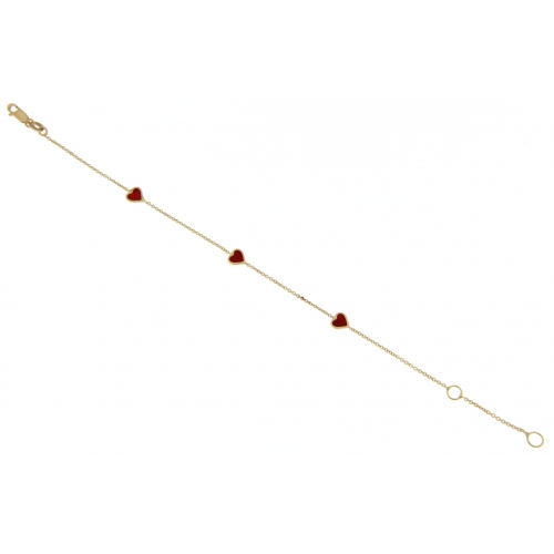 Gelbgold-Kinderarmband GL101801