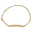 Children's Bracelet in White and Yellow Gold GL101802