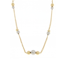 White Yellow Gold Women's Necklace GL101806