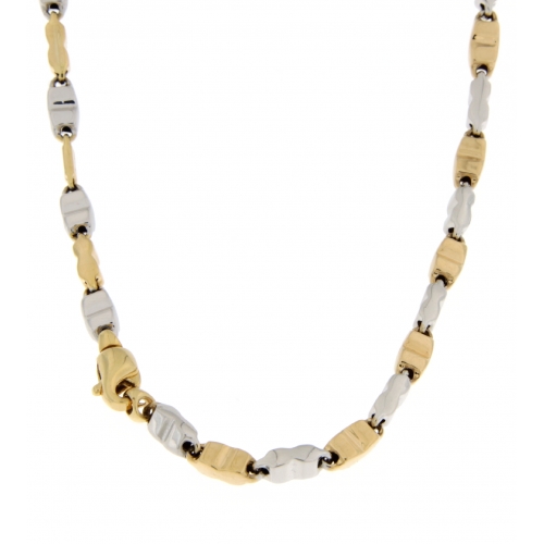 Men's Necklace in White Yellow Gold GL101807