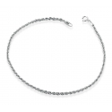 18 KT White Gold Rope Bracelet