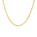 18 KT Yellow Gold Rope Rope Necklace