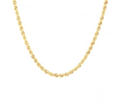 18 KT Yellow Gold Rope Rope Necklace