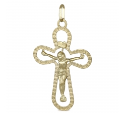 Yellow Gold Cross Pendant GL101813