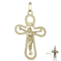 Yellow Gold Cross Pendant GL101813