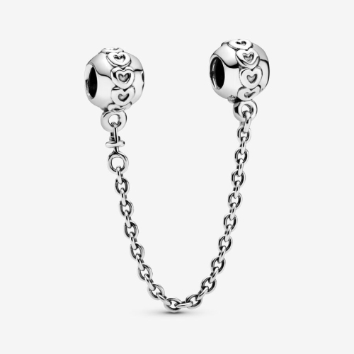 Pandora Safety Chain Band of Hearts 791088-05