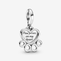 Pandora Charm Heart and Paw Pendant 799360C00