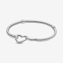 Pandora Bracelet with Modular Heart Clasp 599539C00