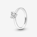 Pandora Solitaire Ring with Heart Stone 191165C01