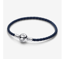 Pandora-Armband aus blauem Leder 592790C01