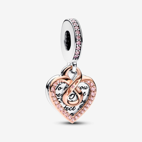 Charm Pandora Pendente Cuore Infinito Mamma Sei Perfetta 782641C01