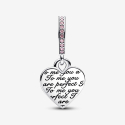 Pandora Charm Unendlichkeitsherz-Anhänger „Mom You Are Perfect“ 782641C01