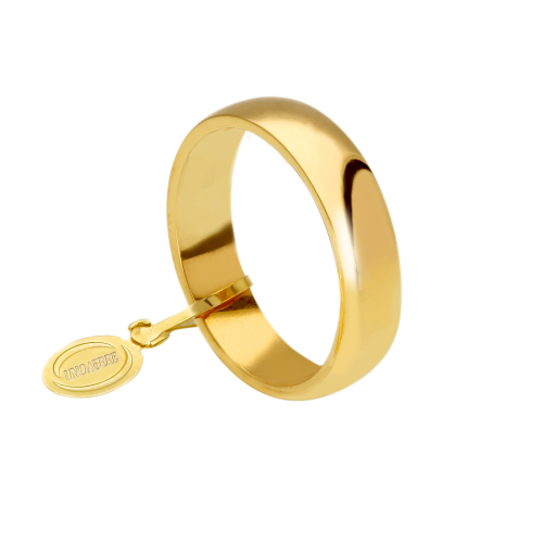 UNOAERRE Wedding Ring 5 grams Yellow Gold Classic Wide Band